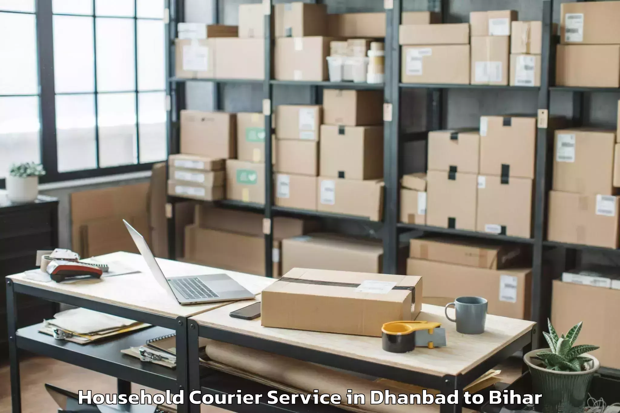 Professional Dhanbad to Chandi Nalanda Household Courier